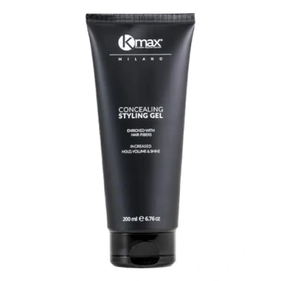 Abbildung von Kmax Thickening Styling Gel, Redensifying Gel mit Keratin Fasern für dünnes Haar mittelbraun Größe 200 ml