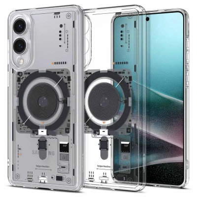 Abbildung von Spigen Ultra Hybrid MagFit Hülle für Samsung Galaxy S25 Edge, Kompatibel mit MagSafe NeoOne