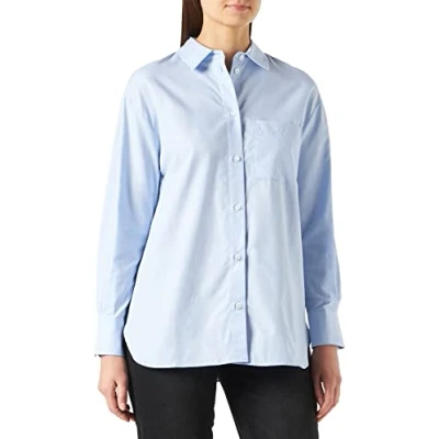 Abbildung von Maerz Damen Summer Oxford Bluse, Blue Topaz, 44 EU