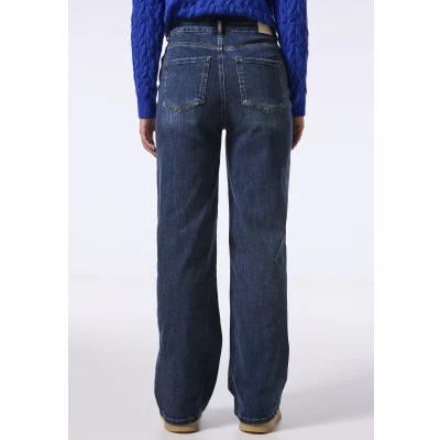 Abbildung von Street One Studio WIDE LEG Flared Jeans, Damen, Größe: 27x30, Blau