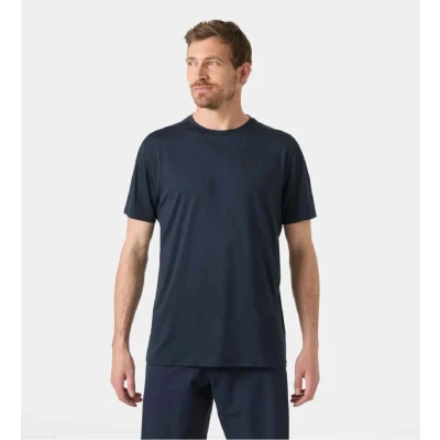 Abbildung von Helly Hansen für Herren. 34580 Hp Ocean T-shirt navy (S), Lässig, Kurzarm, Recyceltes Polyester, Nachhaltig, Marine