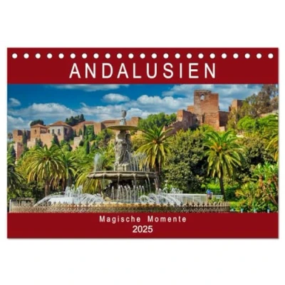 Abbildung von Andalusien Magische Momente (Tischkalender 2025 DIN A5 quer), CALVENDO Monatskalender