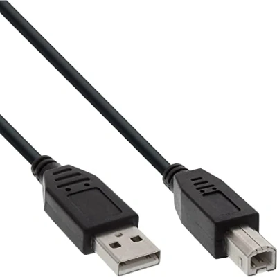 Abbildung von InLine® USB 2.0 Kabel, A an B, schwarz, 0,5m