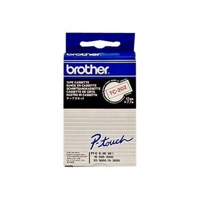 Abbildung von Brother Original P Touch Farbband rot auf weiß (TC 202)