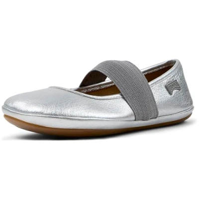 Abbildung von Camper Right KIDS Riemchenballerina für Kinder, Größe: 34, Rebound silver Schuhe