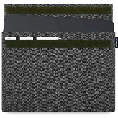 Abbildung von Adore June 13 Zoll Business Grau/Schwarz Tasche kompatibel mit Apple iPad Pro / Air 2024 Pencil Halterung