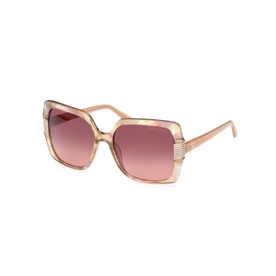 Abbildung von Guess by Marciano Damen GM0828 59F Gläser SONNENBRILLEN Acetat Beige Braun Quadratisch Normal
