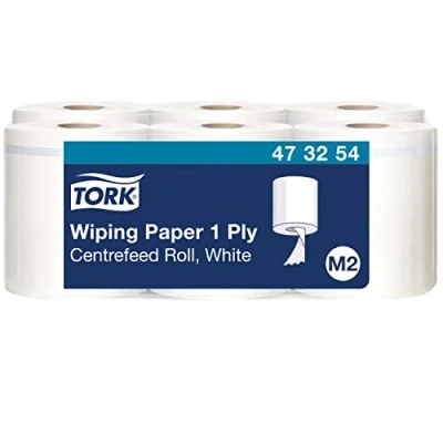 Abbildung von Tork Mehrzweck Papierwischtücher mit Innenabrollung Weiß M2, 1 x 771 Blatt, 473254