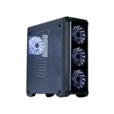 Abbildung von Zalman i3 Edge Midi Tower PC Gehäuse ATX Gaming Tower, Computergehäuse, Case, Case Black, ATX, Computer Gaming, Schwarz