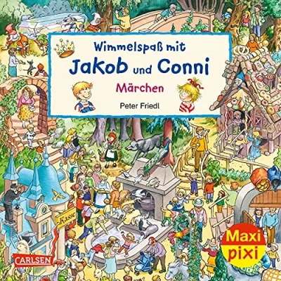 Abbildung von Maxi Pixi 377: Wimmelspaß mit Jakob und Conni: Märchen (377): Miniaturbuch