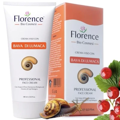 Abbildung von Bio Snail Alles in Einer Creme Schneckenschleim Mit Hyaluron Gesichtscreme organischen Anti Age Falten, Narben, Flecken Inhaltsstoffen Hyaluronsäure für trockene und empfindliche Haut