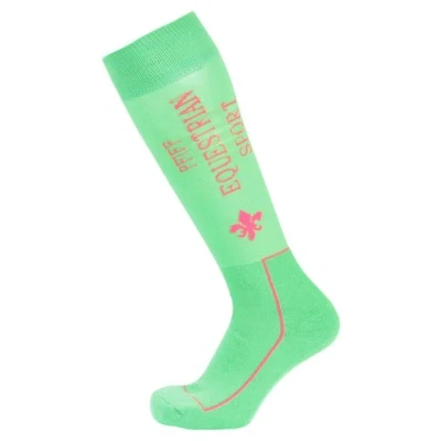 Abbildung von Pfiff 101449 Unisex Reitstrumpf, Reitstrümpfe, verstärktes Knöchel / Fußpolster, Grün Pink, 40 42