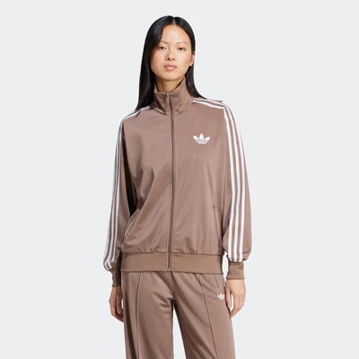Abbildung von adidas Originals Loose Trainingsjacke, Damen, Größe: 50/52 (XXL), Trace brown