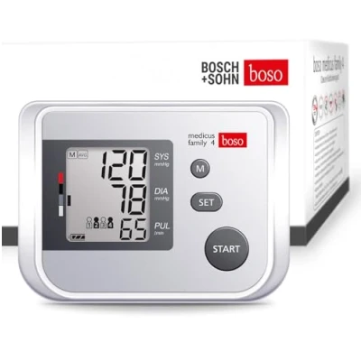 Abbildung von boso medicus family 4 Partner und Familien Blutdruckmessgerät mit Speichern, großem Display Arrhythmie Erkennung Inkl. Universal Manschette (2242cm)