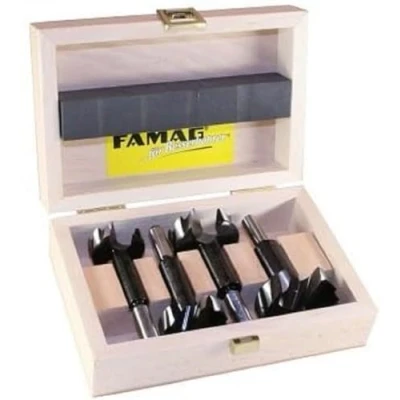 Abbildung von FAMAG Bormax 2.0 WS Forstnerbohrersatz 4 teilig D=35,40,45,50mm im Holzkasten
