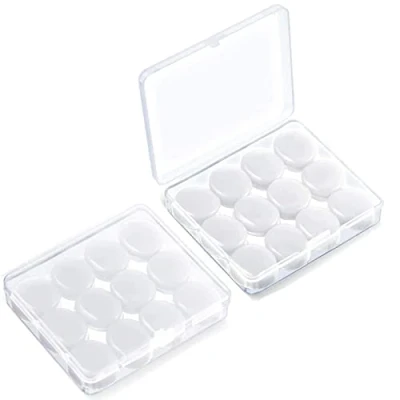 Abbildung von Ohrstöpsel zum Schlafen, 6 Paare Weiche wiederverwendbar wasserdicht softe Silikon Gel Ohrenstöpsel Reisen, Lernen, Geräuschreduzierung, Weiß
