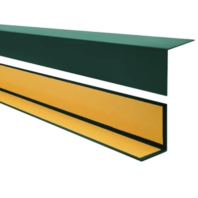 Abbildung von Quest PVC Winkelprofil Kunststoff Selbstklebend Kantenschutz Eckenschutz Eckleiste Winkelleiste, 20x20mm, 100cm, grün