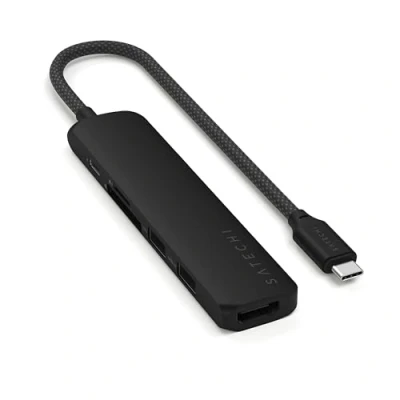 Abbildung von Satechi USB C 6 in 1 Slim Multiport Adapter Black