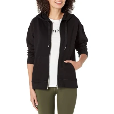 Abbildung von Calvin Klein Performance Damen Eco French Terry Hoodie Kapuzenpullover, Schwarz, S