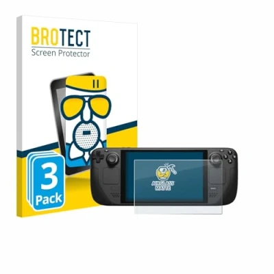 Abbildung von BROTECT Entspiegelungs Schutzglas für Valve Steam Deck/OLED (3 Stück) Schutz Folie Panzerfolie Glas Matt [Extrem Kratzfest 9H, Anti Reflex]