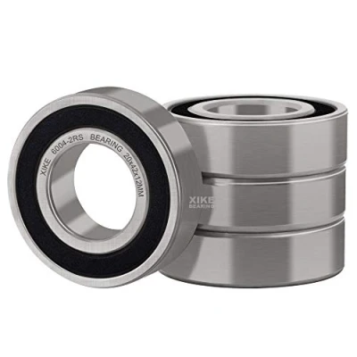 Abbildung von XiKe 4 Stk. 6004 2RS Kugellager, 20mm x 42mm 12mm, Rillenkugellager mit Dichtungen, geeignet für DIY, Drehbank, 3D Drucker, Motoren, Generatoren und Gartengeräte usw.