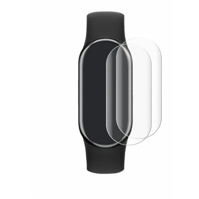Abbildung von BROTECT 2 Stück Full Cover Schutzfolie für Xiaomi Mi Smart Band 8 Screen Displayschutz Folie [3D Curved, Anti Fingerprint, Kristall Klar]