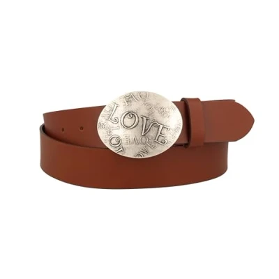Abbildung von MGM Damen Love Gürtel, Braun (Cognac asi 6), 85 cm