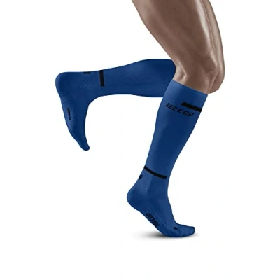 Abbildung von CEP THE RUN Compression Kniestrümpfe, Herren, Größe: XL, Blue