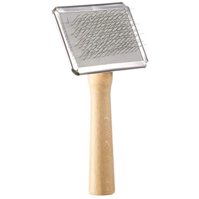 Abbildung von Nobby Nature Line Rupfbürste klein; 6 x 4,5 cm, Holzfarbe/Silber