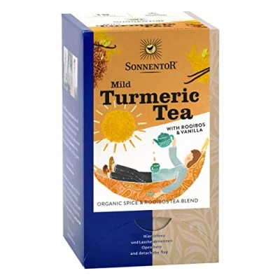 Abbildung von Sonnentor &quot;Milder Kurkuma Tee&quot; Rooibos Gewürztee, 18 Teebeutel, 0.027 von FROG.coffee