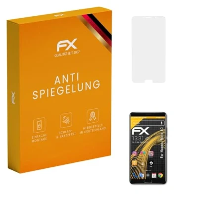 Abbildung von atFoliX Panzerfolie kompatibel mit Huawei Mate 10 Schutzfolie, entspiegelnde und stoßdämpfende FX Folie (3X)