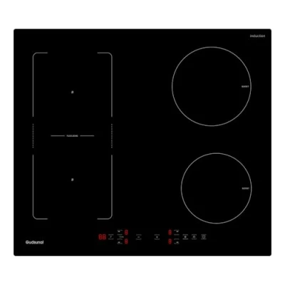 Abbildung von Gudsunal Induktionskochfeld mit Flexzonen, 60 cm, 7200W, kontinuierliche Niedrigleistungsheizung, Boost, 9 Heizstufen, Timer, automatische Abschaltung
