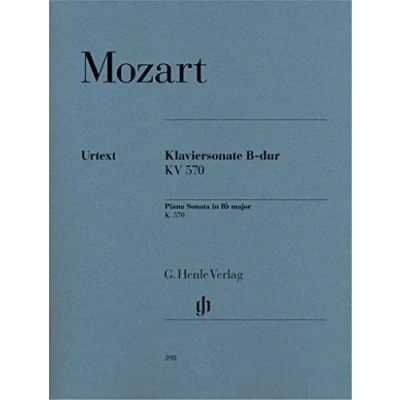 Abbildung von Sonate 17 B Dur KV 570. Klavier: Besetzung: Klavier zu zwei Händen (G. Henle Urtext Ausgabe)