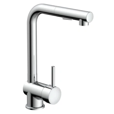 Abbildung von Eisl Spültischarmatur, mit Geschirrbrause, Wasserhahn Küche ausziehbar in Chrom