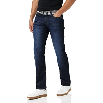 Abbildung von Enzo Herren EZ324 Straight Jeans, Blue (Darkwash), W32/L32 (Size:32 R)
