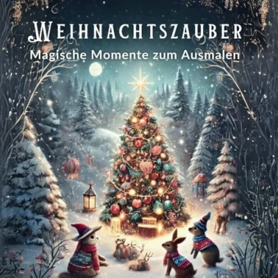 Abbildung von Weihnachtszauber magische Momente zum Ausmalen: Entdecke Schneelandschaften, festliche Szenen und die Wärme der Weihnachtszeit ein Ausmalbuch für Erwachsene
