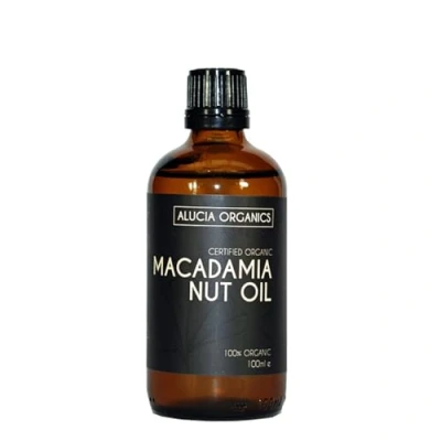 Abbildung von Alucia Organics Zertifiziertes Organisches Macadamia Nussöl (Macadamia Nut Oil) 100ml