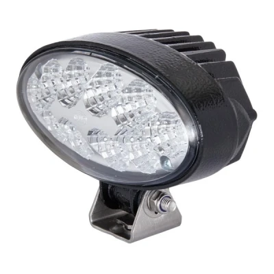 Abbildung von HELLA LED Arbeitsscheinwerfer Oval 90 24V / 12V 2000lm Anbau/geschraubt schwenkbarer Montagebügel weitreichende Ausleuchtung Stecker: DEUTSCH Stecker 1GB 996 386 021