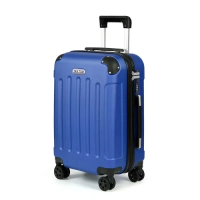 Abbildung von TANTOMI Handgepäck Koffer, Reisekoffer, Hartschalenkoffer Trolley Koffer mit Rollen, 3 Stelliges Codeschloss, Zahlenschloss Teleskopgriff, Suitcase für Reisen Geschäft