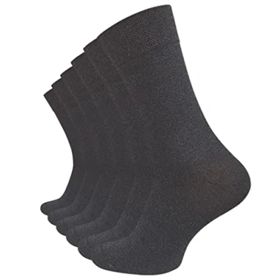 Abbildung von Cotton Prime Without Elastic Waistband Socken, Herren, Größe: 43 46, Anthrazit
