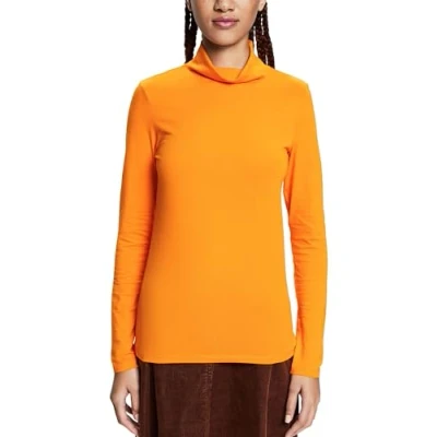 Abbildung von Esprit ROLL NECK Langarmshirt, Damen, Größe: 44, Golden orange