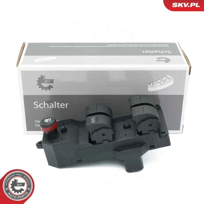 Abbildung von ESEN SKV 37SKV452 Schalter, Fensterheber fahrerseitig HONDA: CIVIC 7 Hatchback