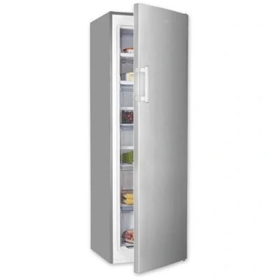 Abbildung von Exquisit Gefrierschrank gross, 204l Nutzinhalt, Nofrost, Alarmfunktion, 4 Sterne Gefrieren, Schubladen, Tiefkühlschrank, Abtauautomatik GS5271 NF H 040E inoxlook