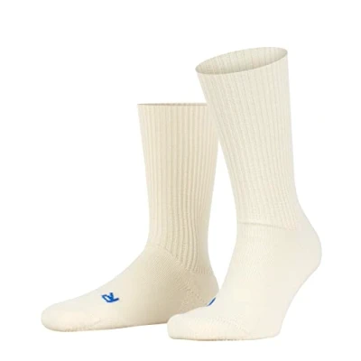 Abbildung von FALKE Unisex Socken Walkie Ergo U SO Wolle Funktionsmaterial einfarbig 1 Paar, Weiß (Woolwhite 2060), 46 48