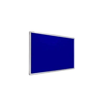 Abbildung von ALLboards Pinnwand Filztafel 180x120cm mit Aluminiumrahmen, Textiltafel Blau
