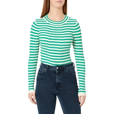 Abbildung von Pieces Crista LS Oneck NOOS BC Strickpullover, Damen, Größe: Large, Parakeet