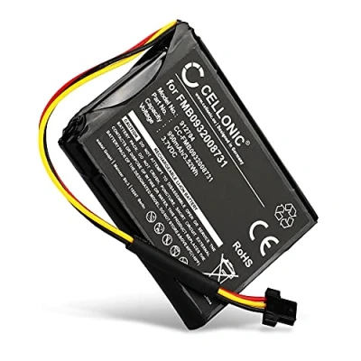 Abbildung von CELLONIC® GPS Ersatz Akku FMB0932008731 AHA11110005 6027A0089521 Ersatzakku für Tomtom Go 500 (2013), 510 50 / Start Navigationsgerät 950mAh Navi Batterie