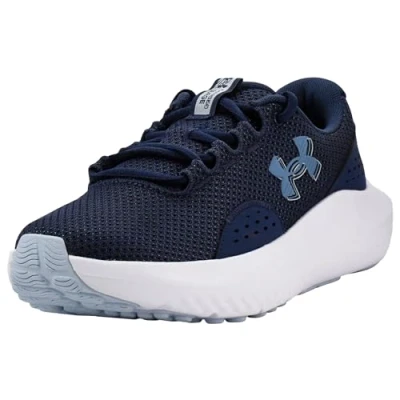 Abbildung von Under Armour Damen Ua W Charged Surge 4 Sneaker, Washed Navy Blue Calm Metallic Calm, 38 EU