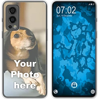 Abbildung von PhoneNatic personalisierte Handyhülle für OnePlus Nord 2 5G Custom Case in Clear zum selbst gestalten mit eigenem Foto Bild Text individuell