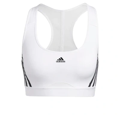 Abbildung von adidas Performance Sportbh mit mittlerer Stützkraft, Damen, Größe: XXSxA C, White/black